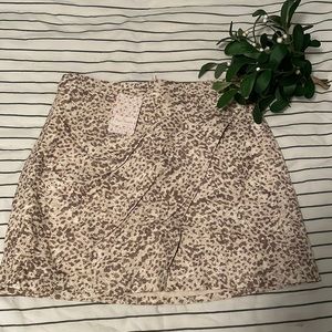 Free People Vegan Leather Skirt